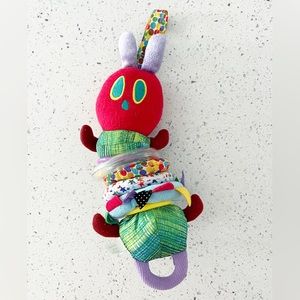 The World of Eric Carle Plush Very Hungry Caterpillar Pull Rattle Vibrate Toy 17